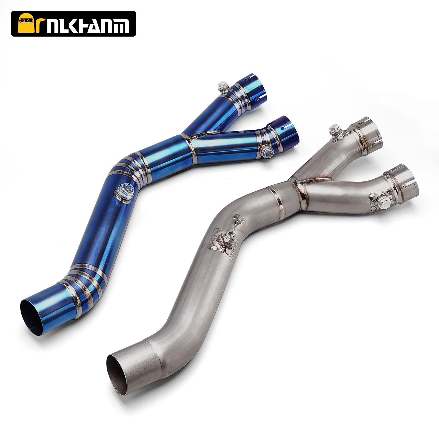 Фото Выхлопная система R1 Slip On для мотоциклов YZF R1, R1M, MT10 2015-2024, модифицированная гоночная линия Ti. Соединительный интерфейс для средней трубы из сплава №1