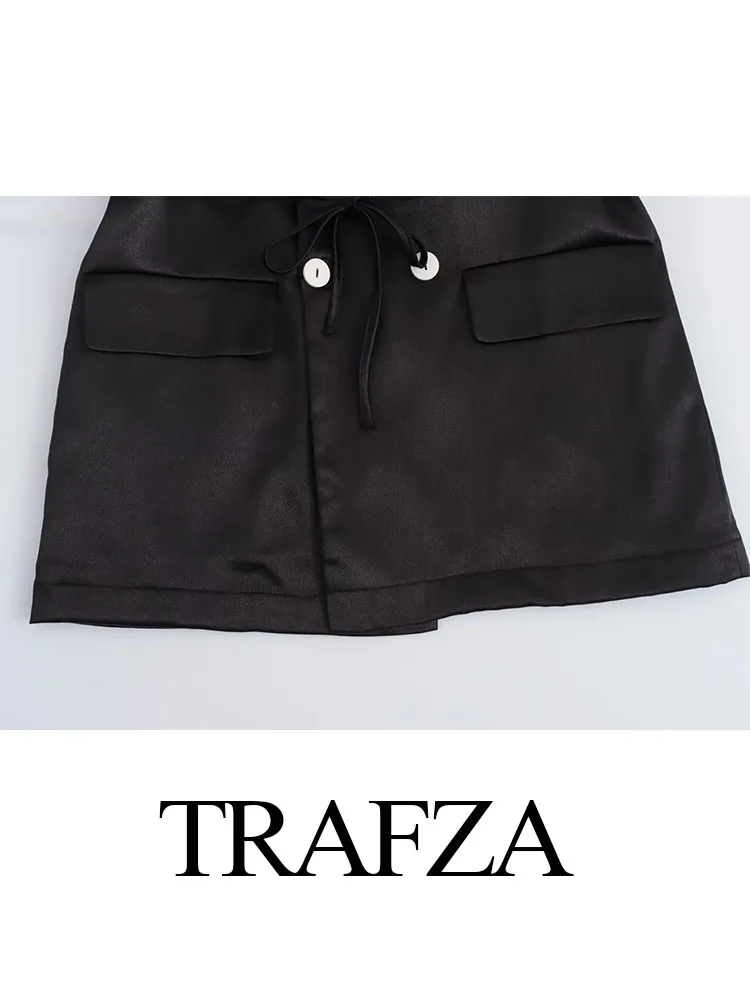 Женский костюм из 2 предметов TRAFZA повседневный вертикальный кардиган с двумя