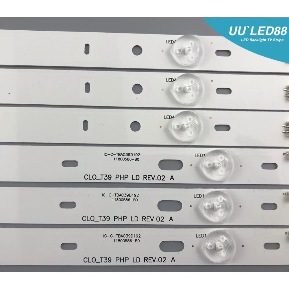

Светодиодная лента для подсветки, 6 ламп для PHILIPS 39 ''TV IC-B-TBAC39D192 CLO_T39 PHP LD REV.02 39PFL5708/F7 39PFL4398H/12