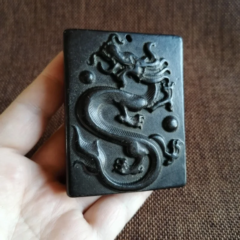 Gaogu, Нефритовый хуншанская культура, искусственный Старый Нефритовый метеоритный дом с драконом, черная кожа, нефритовые украшения, подвеска, бренд