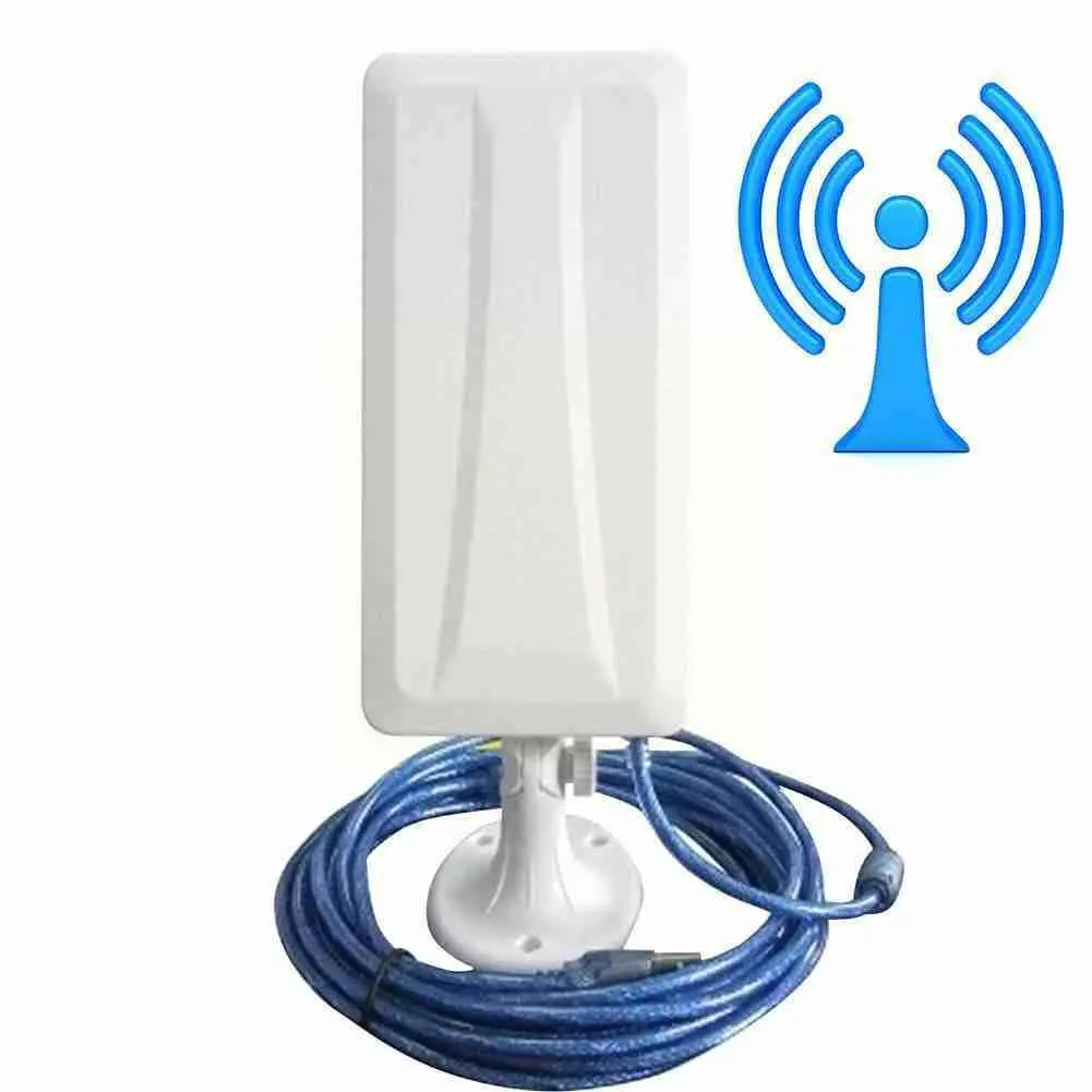 

Беспроводной USB-адаптер высокой мощности RT3070L, 150 Мбит/с, USB Wi-Fi-адаптер дальнего действия с антенной 15 дБи для Kali, Linux, D6X6