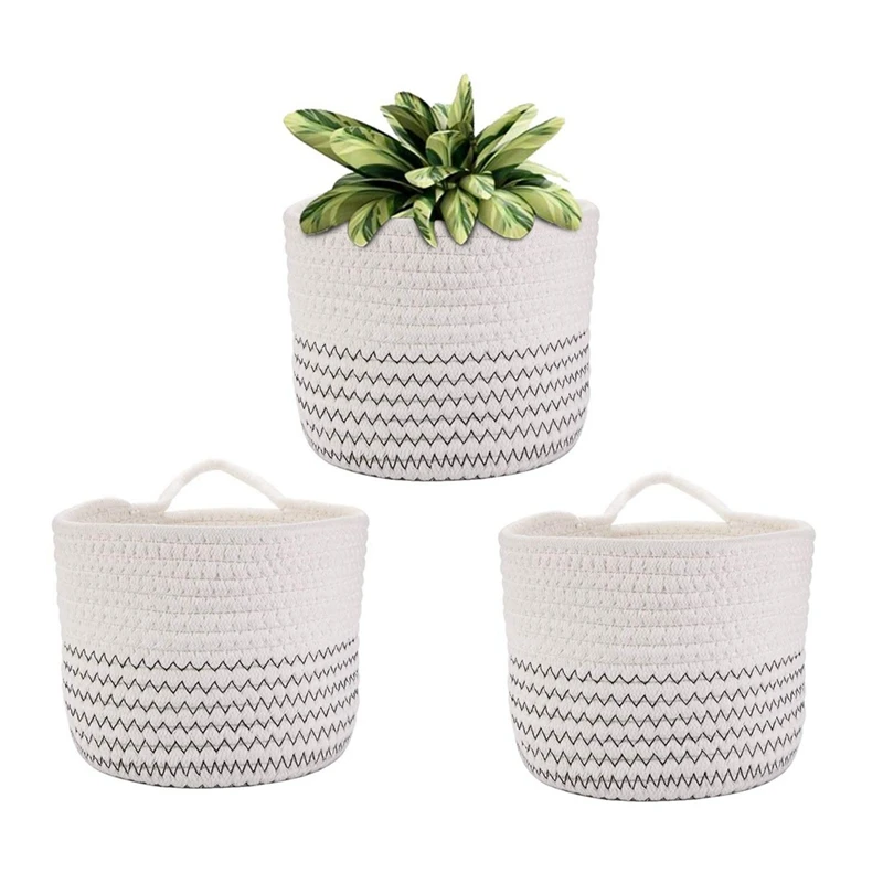 

Wall Hanging Storage Basket,Small Wall Rope Basket,Woven Hanging Organizer Basket,Hanging Basket for Baby Nursery, Key