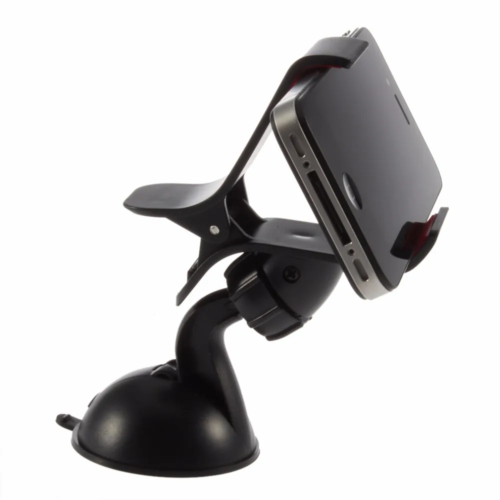 

Universal 360degree Car Windshield Mount cell mobile phone Holder Bracket stands for iPhone5 4S for samsung Smartphone GPS