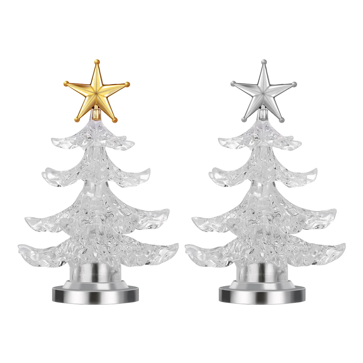 

2 RGB Flashing Decorative USB Night Table Lamp for Christmas Party Banquet