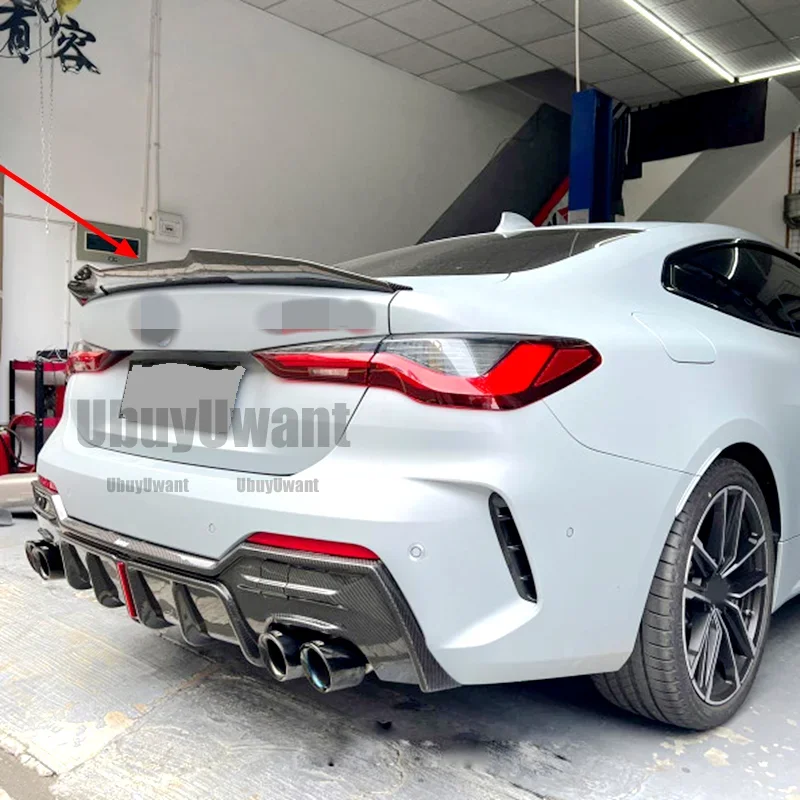 Автомобильный спойлер для BMW 4Series G22 Coupe/G82 M4 PSM Стиль из настоящего углеродного