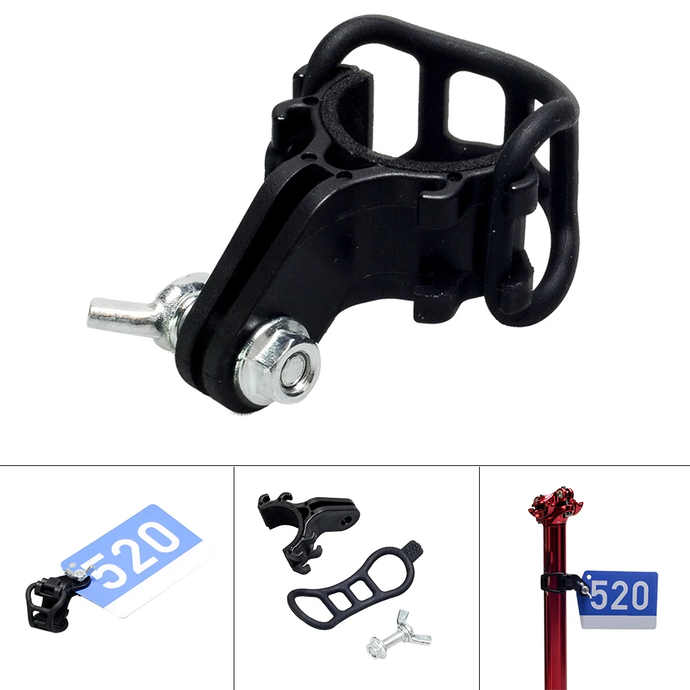 

Racing Number Plate Mount Holder Cycling Plate Clamp Cards Bracket Black For Mountain Road Bike Spare Parts Bicycle Accessories