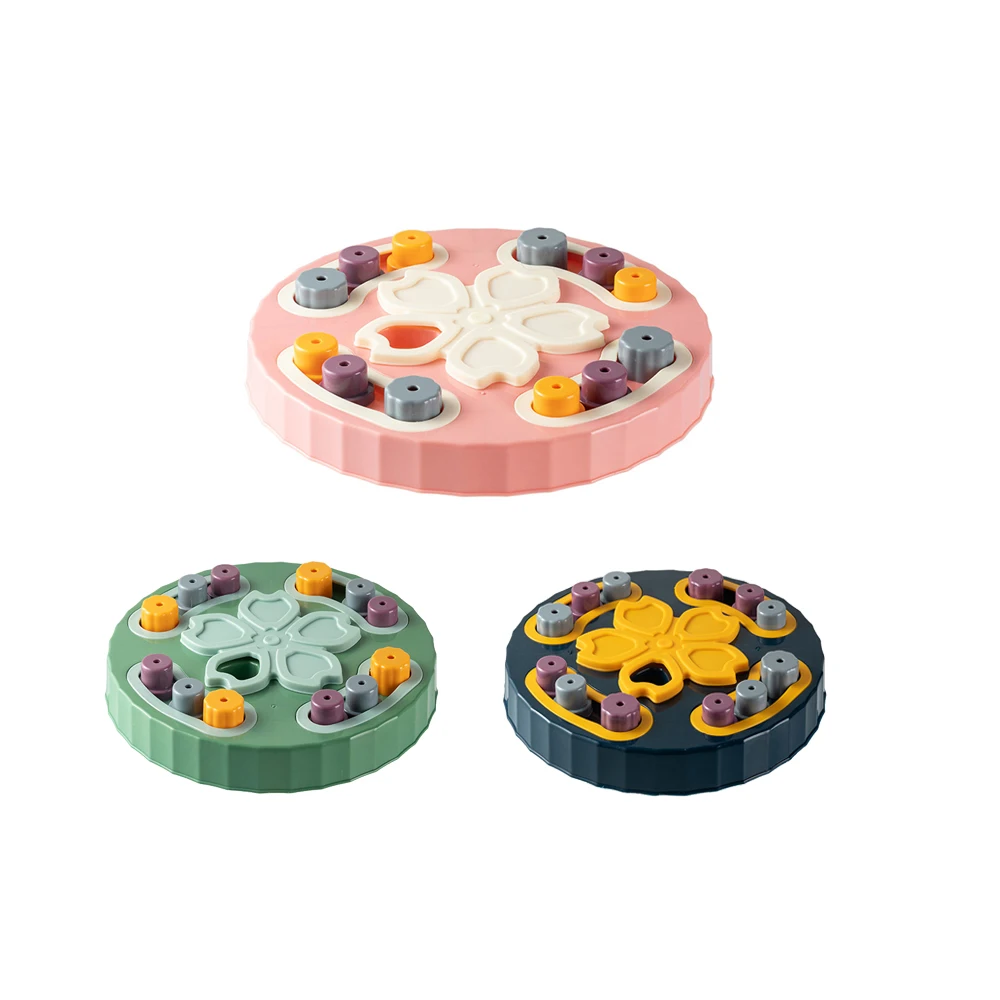 

Cat Puzzle Toys Interactive Puzzle Game Small Dog Toy Pet Food Puzzle Feeder Toys For IQ Training Dispenser Cat Dogs Training