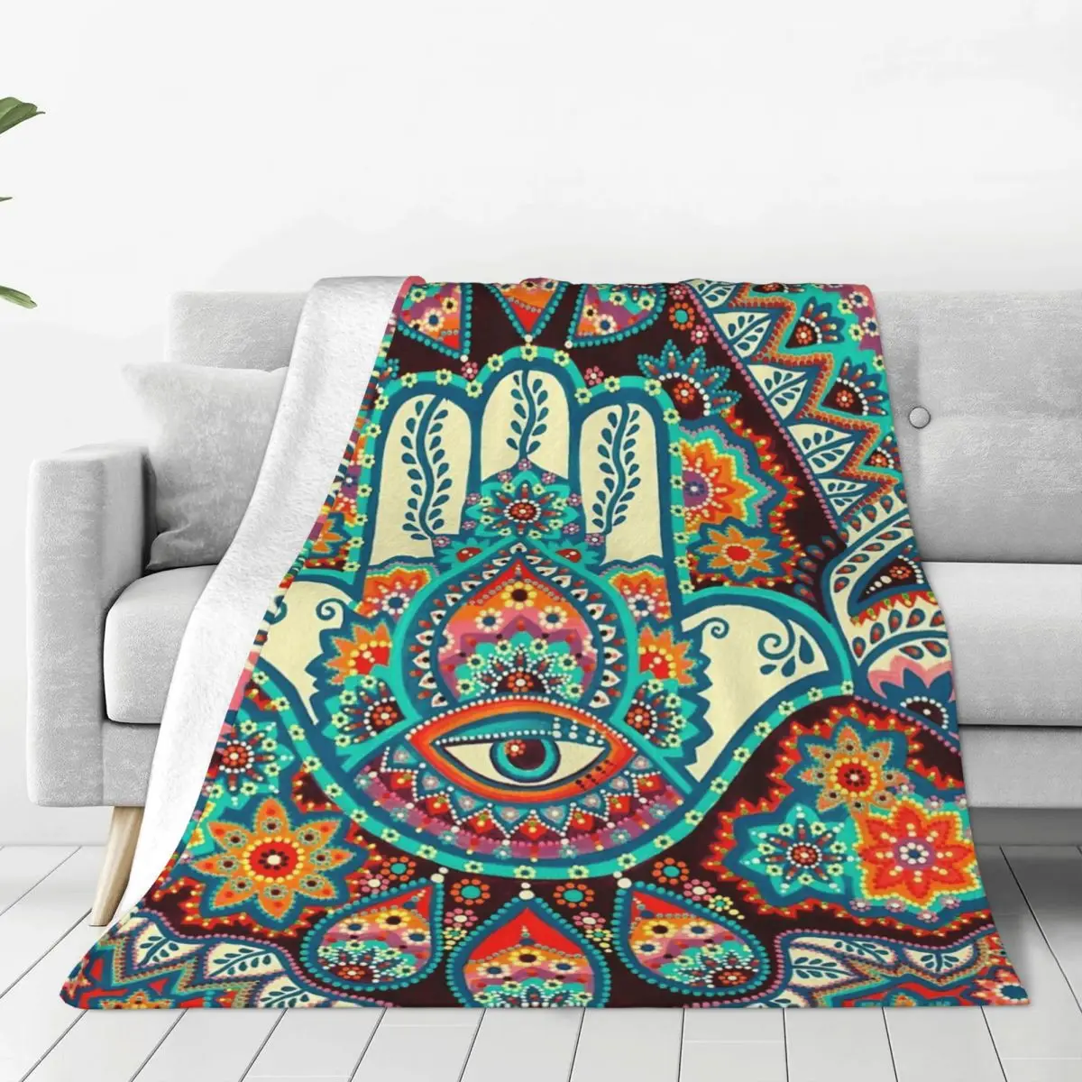 

Фланелевое Флисовое одеяло Hamsa для детей, подростков, взрослых, мягкое, уютное, теплое, пушистое