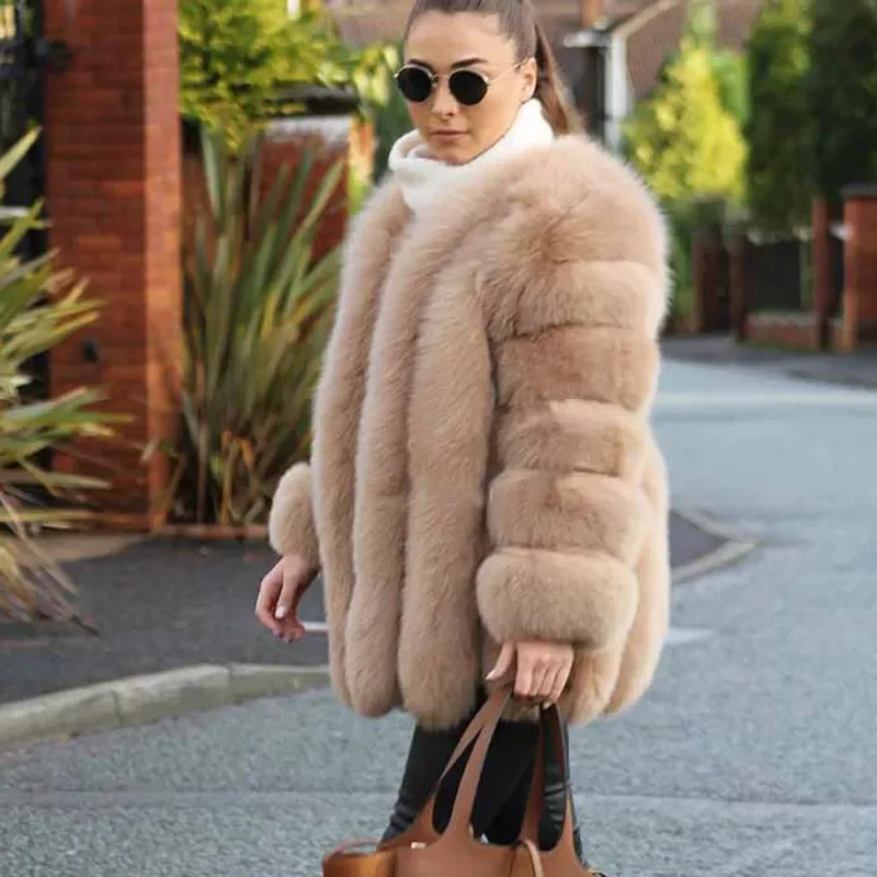 New in Autumn Winter Fur Coat Women Clothes High Quality faux  Fur overcoat Plus Size Thicken Warm Long Coats Female y2k vestido