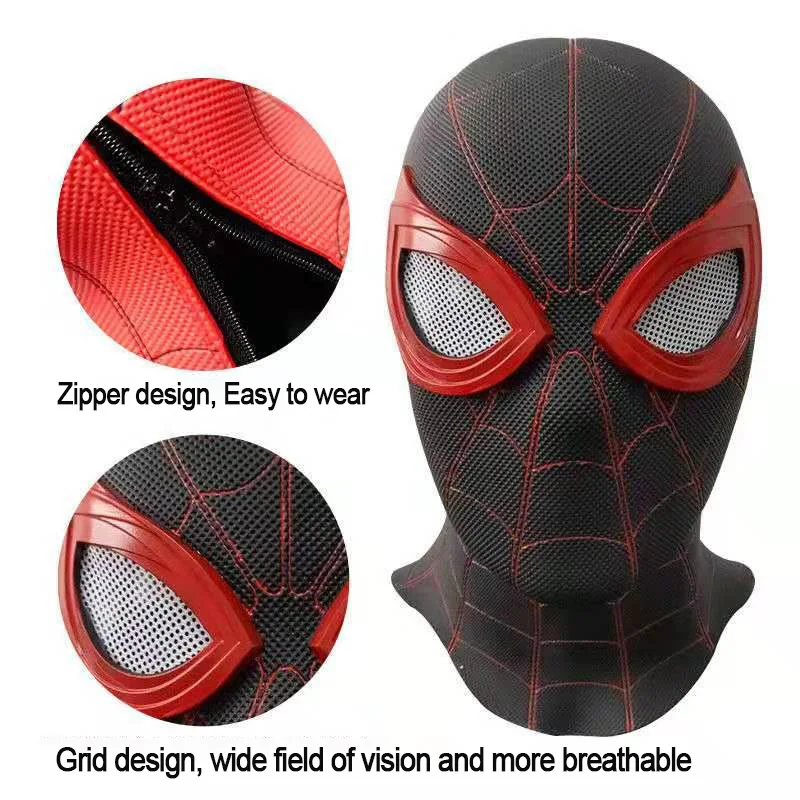 Латексная защитная маска для лица с героями Человека-паука возвращающаяся