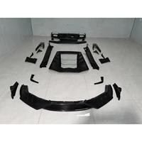 msy style carbon fiber car bumpers body kit with glass hood cover for huracan lp580 lp610