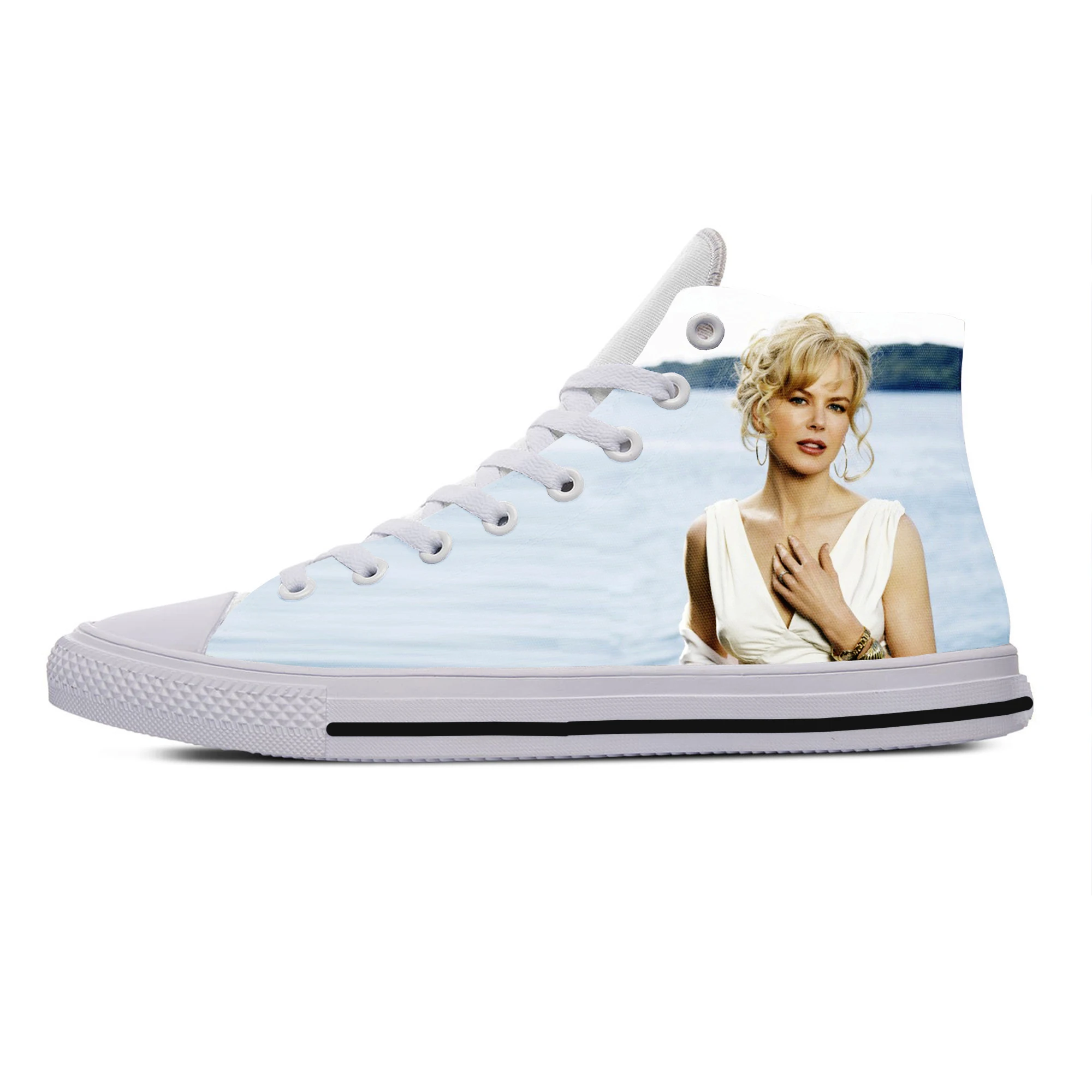 

Hot Cool Fashion Lightweight Summer High Quality Sneakers Handiness Casual Shoes Men Women Nicole Kidman High Top Board Shoes