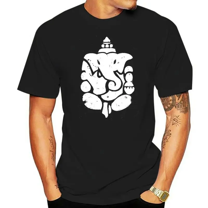 

Women Relaxed Shirt Ganesha Yoga Graphic Screen Print on Soft & Comfy Polycotton Caslual shirt for women men t shirt
