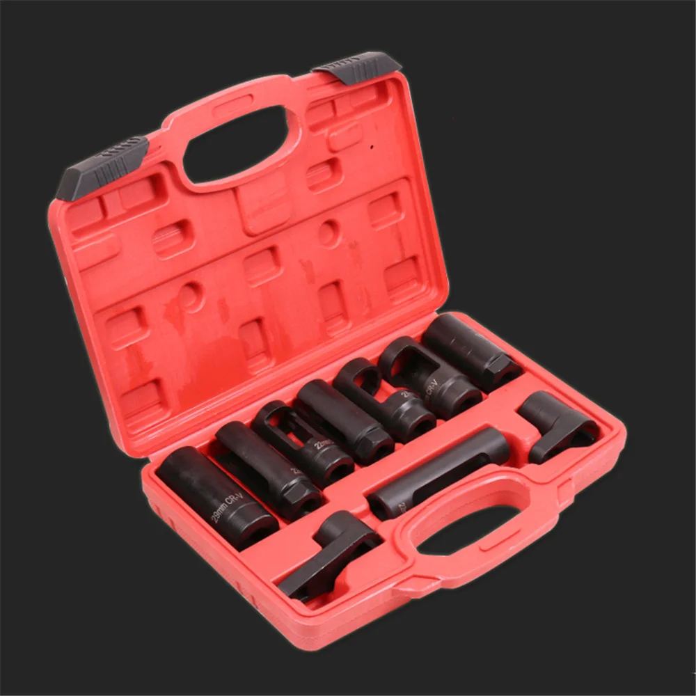 

7pcs Oxygen Sensor Socket Removal Installation Wrench Tool Kit Auto O2 Socket Install Offset Vacuum Thread Chaser Sensor Socket