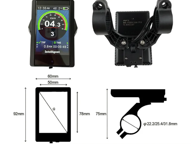 Комплект для ремонта двигателя TSDZ-2-B 3-го поколения 850C с фонарями 250-500 Вт