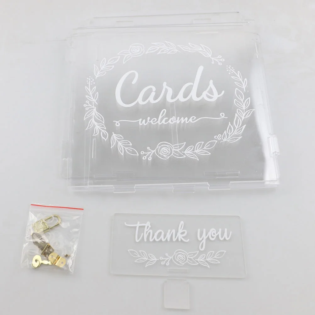 

Wedding Party Envelope Box Gift Cards Box Acrylic Storage Holder DIY Money Box