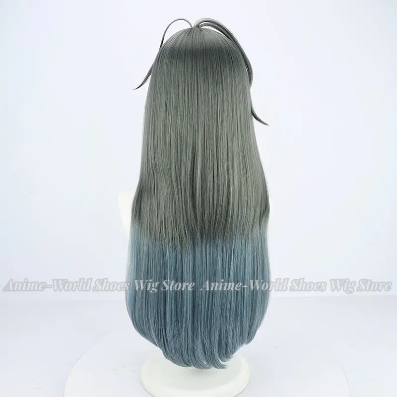 Парик для косплея Ike Eveland длинный 75 см серо-синий 2022 термостойкие волосы Роскошные