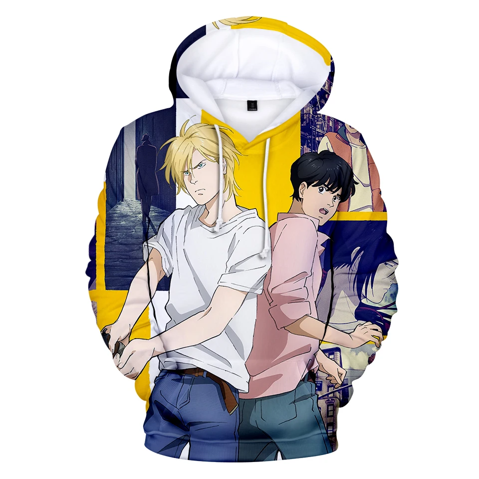 

Creative Fashion Funny BANANA FISH Character 3D printed Hoodies Men/Women Adult/Child Casual Sweatshirts Long Sleeve Pullovers