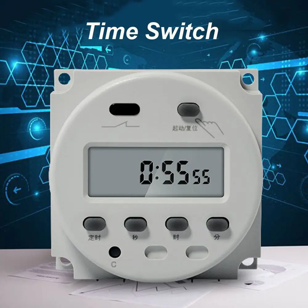 

Home Plastic Switches Automatic Power-off Programmable Digital 16 Cycle on/off 12V Timer Control Switch Time Switch