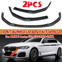 2pcs g30 g38 bumper lip car front bumper lip body kit spoiler diffuser guard deflector lips for bmw 5 series g30 g38 2021 2022