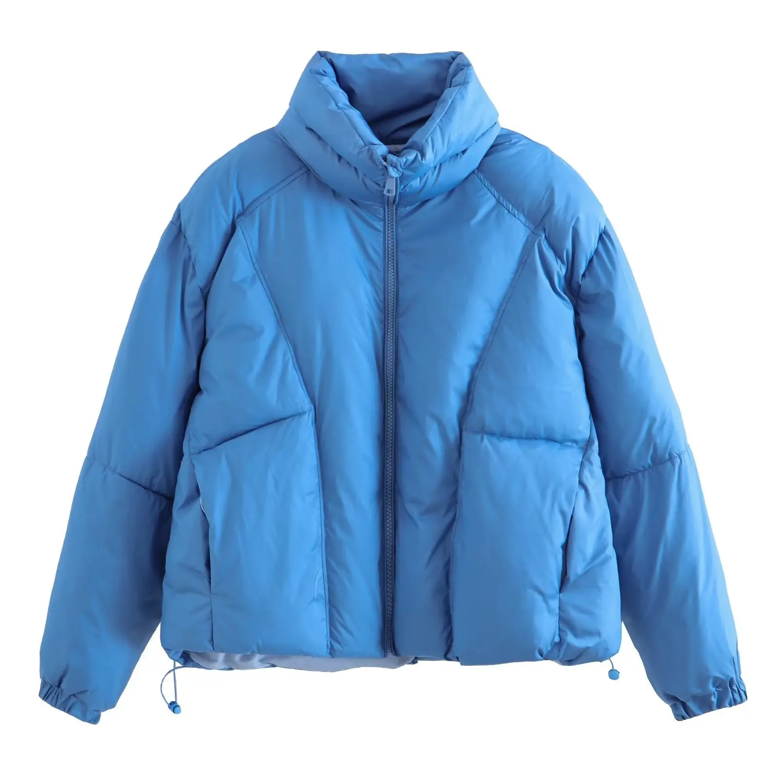 LXUNYI Winter Jacket Women 2022 New Outwears Stand Collar Casual Loose Puffer Woman Coat Long Sleeve Short Cotton Jackets