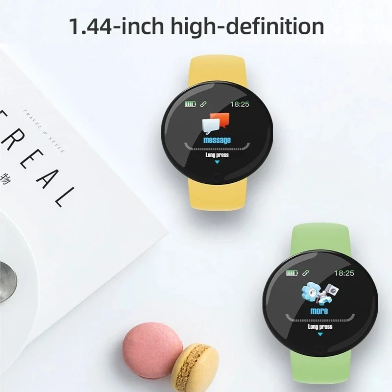 Смарт-часы для мужчин и женщин Macaron Bluetooth фитнес-трекер