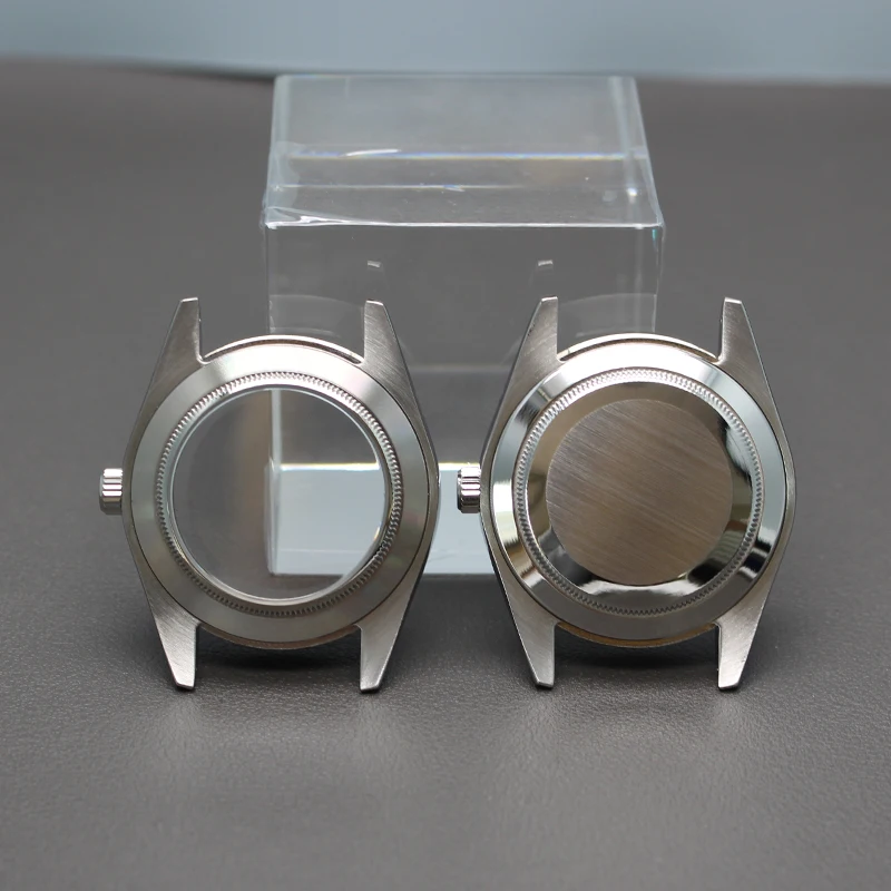 40mm 36mm Men's Watch Case Oyster Day Date Sapphire Crystal Glass For Seiko nh34 nh35 nh36 nh38 Miyota 8215 Movement 28.5mm Dial