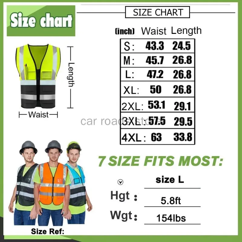 Custom Your Text Logo High Visibility Security Reflective Vest Personalized Construction Traffic Outdoor Safety Cycling Wear enlarge