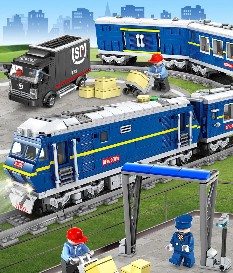 Gaobole 98219 локомотивный трек поезд 98220 гармония Детский пазл игрушка подарок