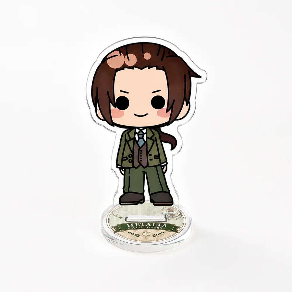Фото Брелок-подставка из акрила 10 см по мотивам Hetalia Axis Powers: HD Чиби, милые персонажи Ван Яо, Альфред, Фелициано, Гильберт, Кику, Франсис. Декор для стола, подарок для фанатов. №4