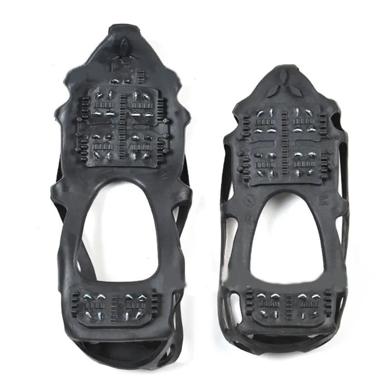 24 Studs Anti-Skid Snow Ice Thermo Plastic Elastomer Climbing Shoes Cover Spikes Grips Cleats Over Shoes Covers Crampons