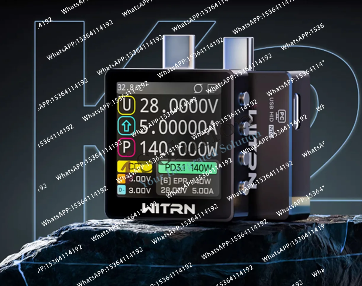 Фото Измеритель мощности K2 Tester WITRN, USB-измеритель напряжения/тока, протокол быстрой зарядки PD3.1, автоматическое определение №4