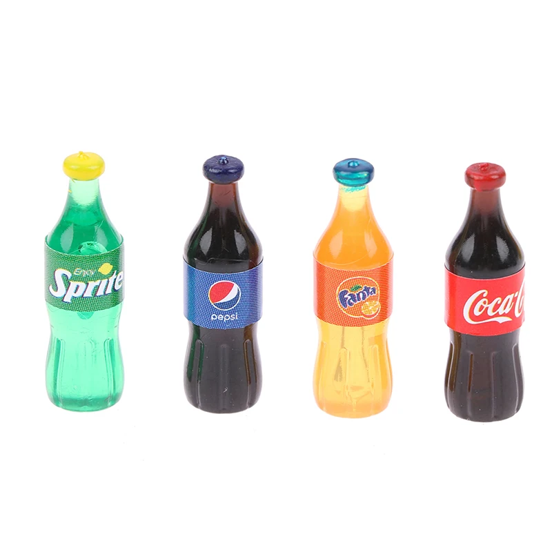 1:12 Miniature Dollhouse Drinks Simulation Supermarket Mini Coke Beverage Bottle Wine Drink for BJD Doll Kitchen Accessories images - 6