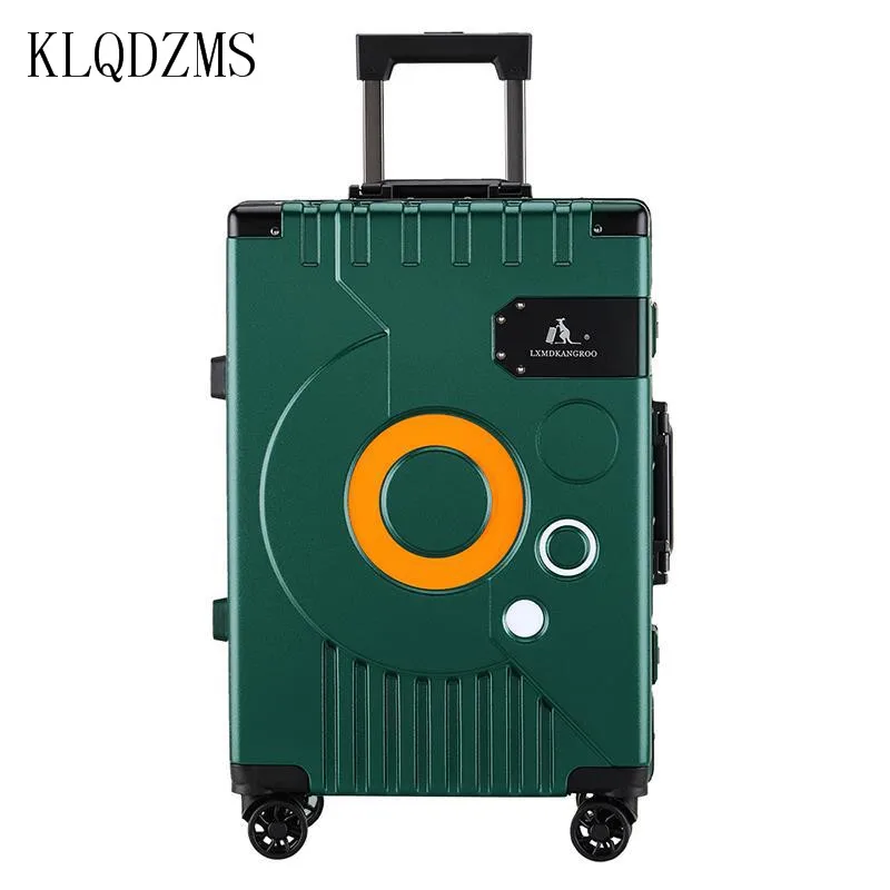 KLQDZMS Student Trolley Case New Silent Universal Wheel Suitcase 20 Inch Portable Boarding Case Niche Design