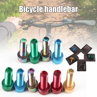 titanium plated screws bicycle bolts for mountain bike steering stem head set handlebar ys buy