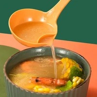 long handle oil soup separate spoon home strainer cooking colander kitchen spoon food grade pp ladle dinner tableware