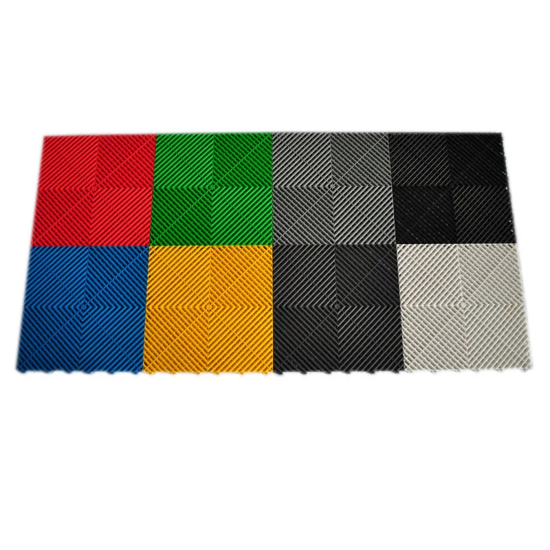 Низкая цена Антибактериальная напольная плитка для гаража пластиковый