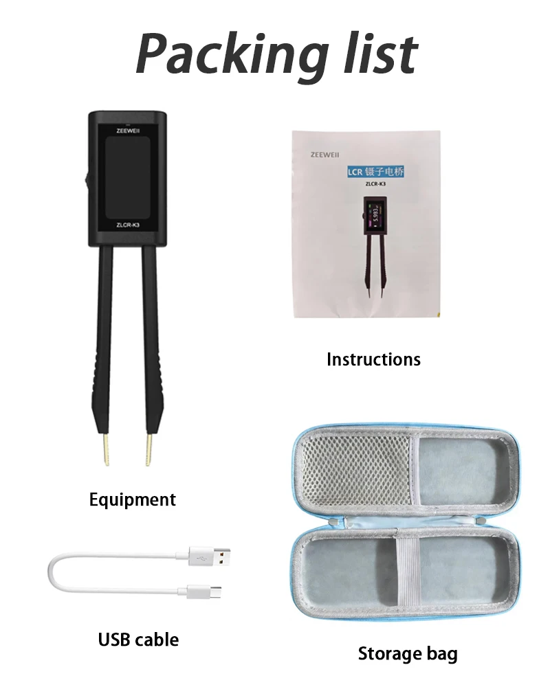 

ZEEWEII ZLCR-K3 Пинцетный мультиметр