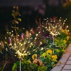 1 шт. Солнечный светодиодный фейерверк, уличный фонарь с Медузой, IP65, водонепроницаемый фонарь, волшесветильник светильник с морской звездой для газонауличного декора