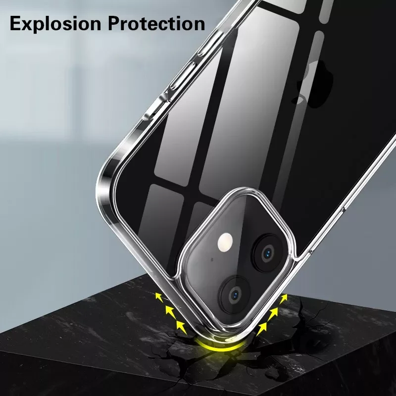 

Ultra Thin Clear For iPhone 13 12 11 Pro XS Max XR X Soft TPU Silicone For iPhone 12 Mini 6 7 8 Plus Back Cover Phone