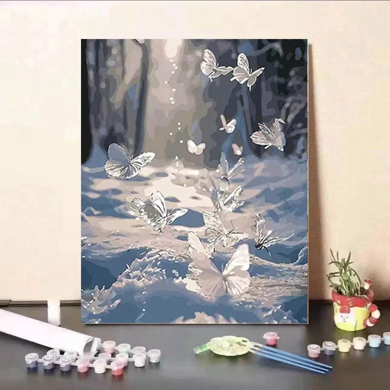 Новая бабочка цифровая картина маслом сделай сам ручная работа цветное
