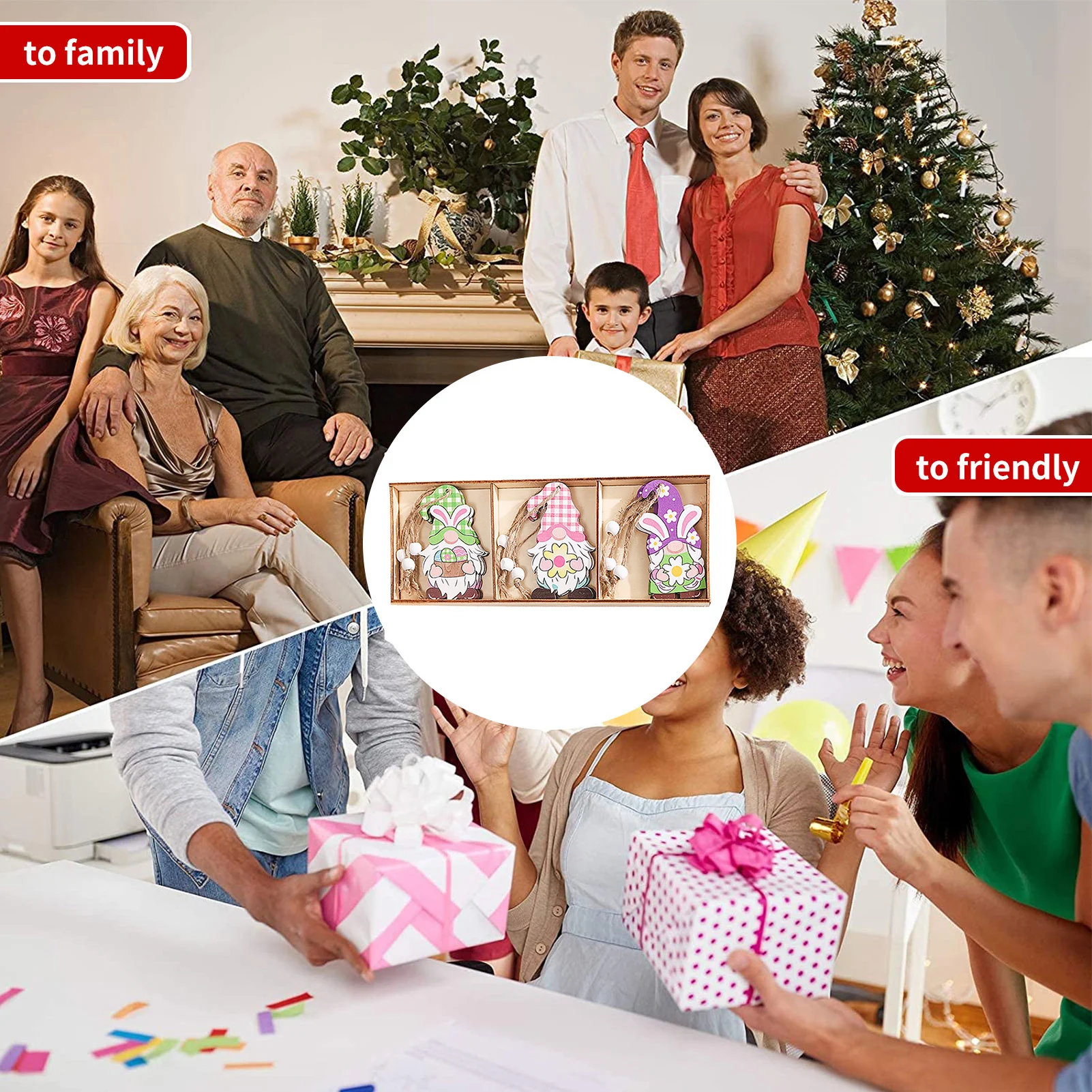 

Easter Bunny DecorationsEaster Bunny Painted Hangings Happy Easter Wooden Hanger Door Decoration Cute Bunny Car Shaped Pendants