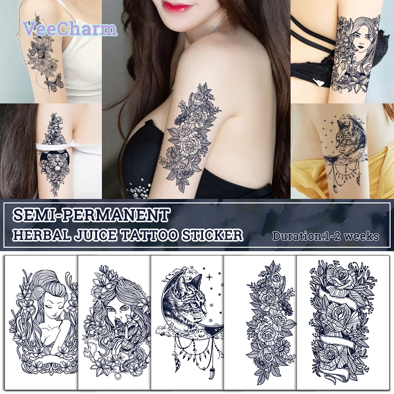 VeeCharm — полупостоянные временные татуировки-наклейки складной