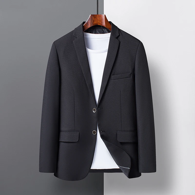 

3XL 4XL Male Professional Korean Business Formal Jacket Slim Leisure Small Suit To Work 6188
