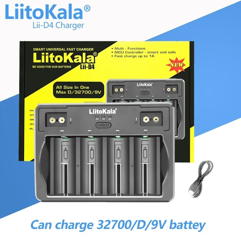 LiitoKala Lii-500 Lii-D4 Lii-M4 Lii-M4S Lii-C2 Lii-S6 Lii-S12 Lii-D4XL 3.7V 18650 18350 26650 NiMH lithium battery smart charger