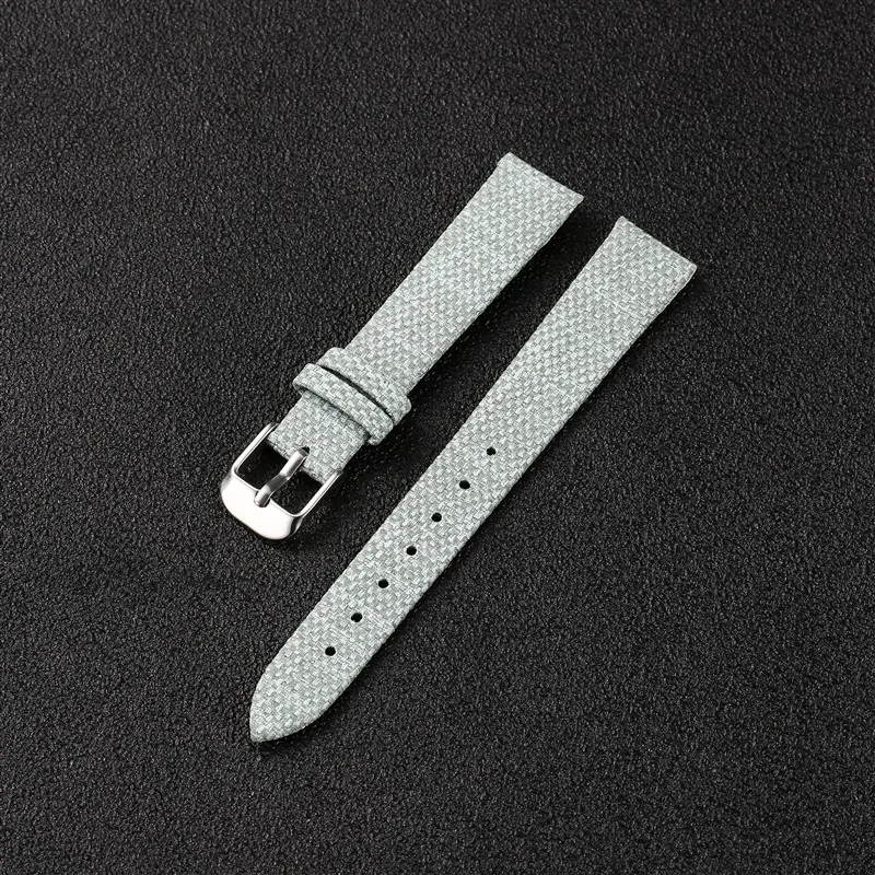 Нейлоновый мягкий тонкий кожаный ремешок для часов яркий джинсовый Macarone