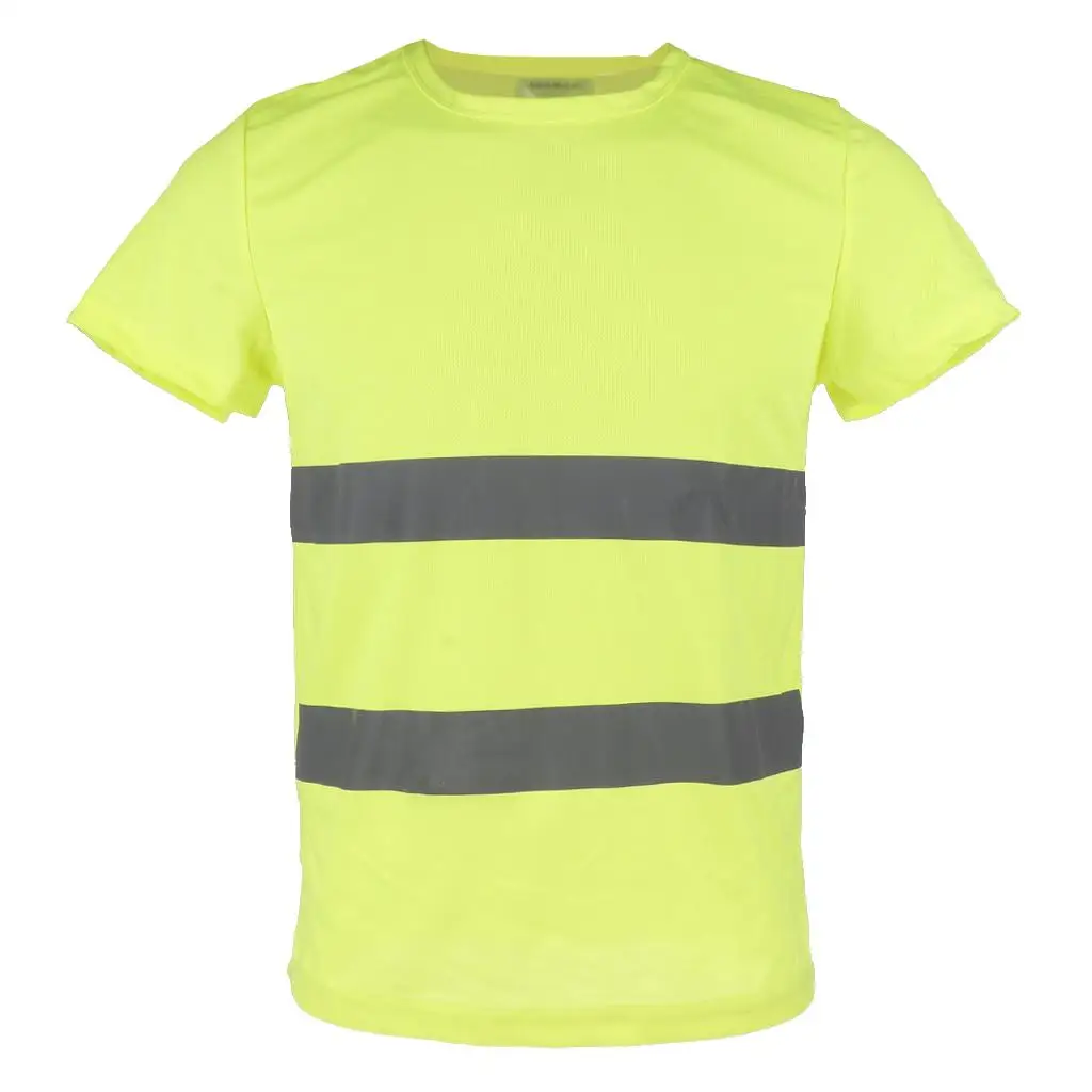 

High Visibility Reflective T Shirt Reflective Safety Clothing Quick Reflective Shirt Night Work Short Sleeve