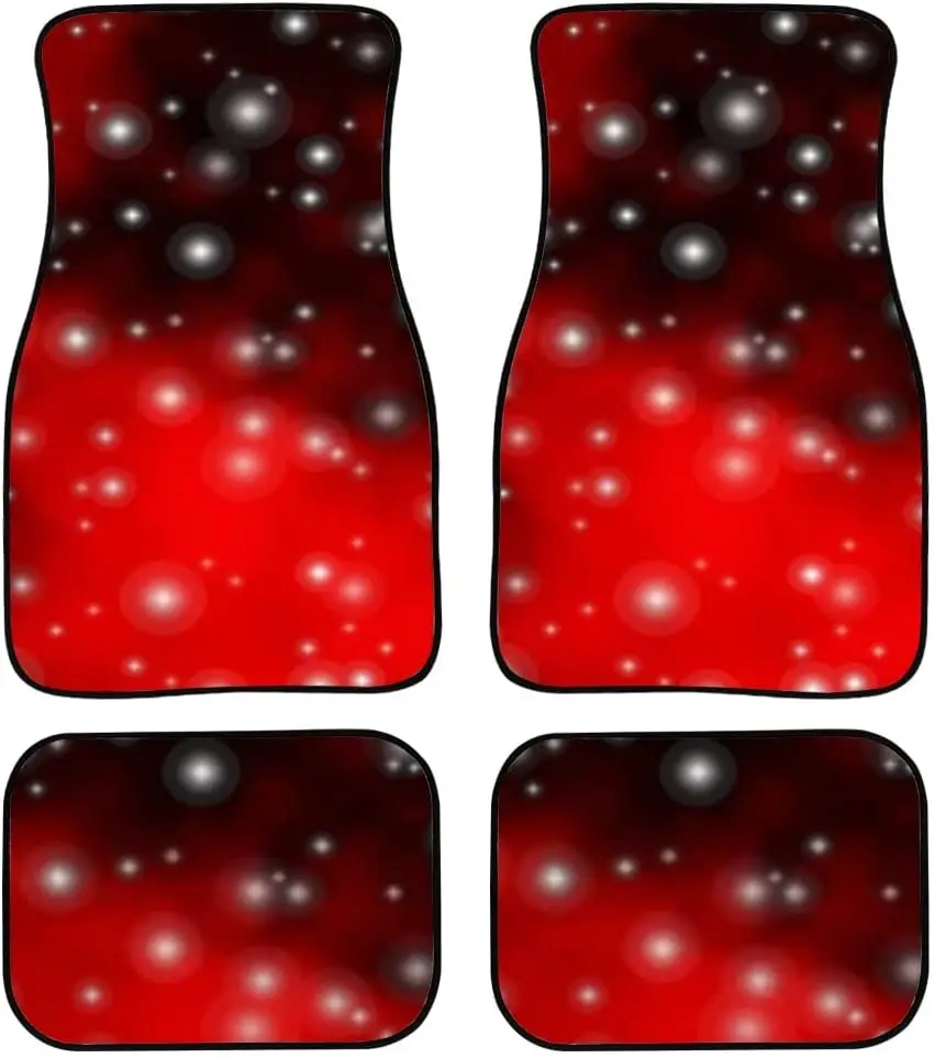 

4 шт., автомобильные коврики с абстрактными звездами