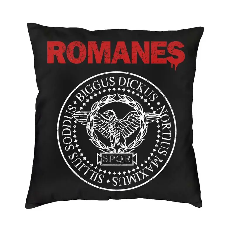 Vintage SPQR Cushion Cover 45x45 Home Decoration 3D Printing Roman Empire Army Throw Pillow Case For Living Room Double Side