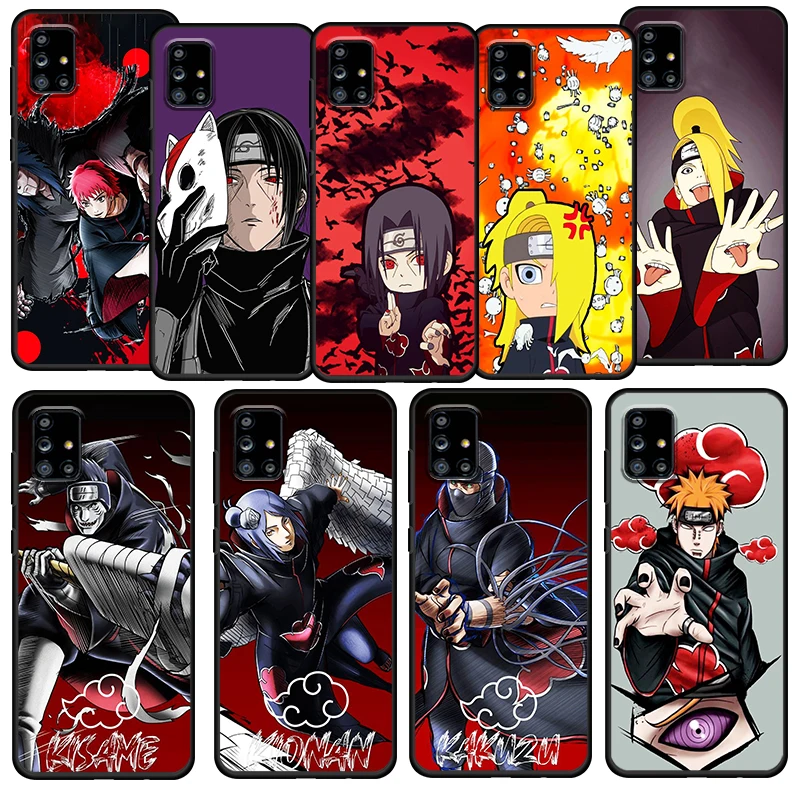 

Naruto Akatsuki Itachi For Samsung Galaxy A72 A71 A52 A51 A73 A53 A32 A12 A21S 5G Soft TPU Silicone Phone Case Funda Coque Capa
